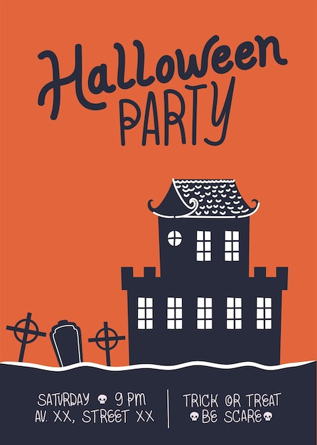 Invitation à la fête d'halloween