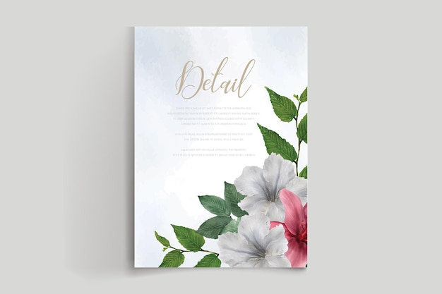 Invitation Florale Aquarelle