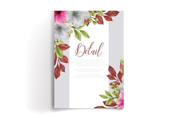 Invitation Florale Aquarelle