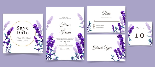 Invitation De Mariage Ou Carte De Voeux Avec Un Beau Design De Fleurs