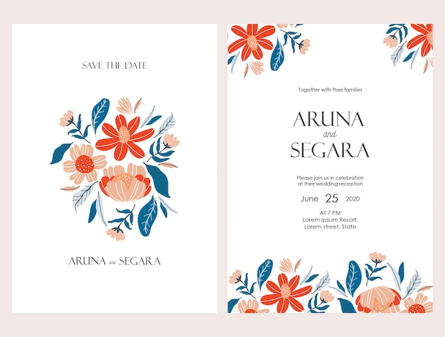 Invitation De Mariage De Fleurs