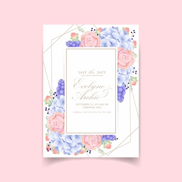 Invitation De Mariage Floral