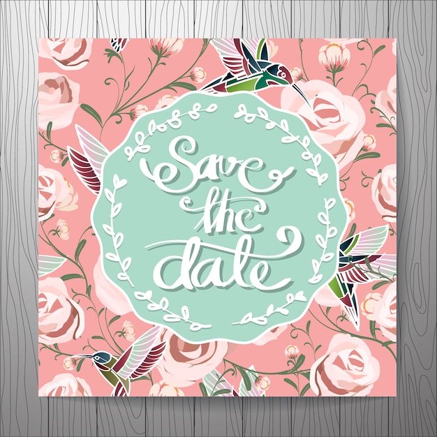 Invitation De Mariage Avec Fond De Roses