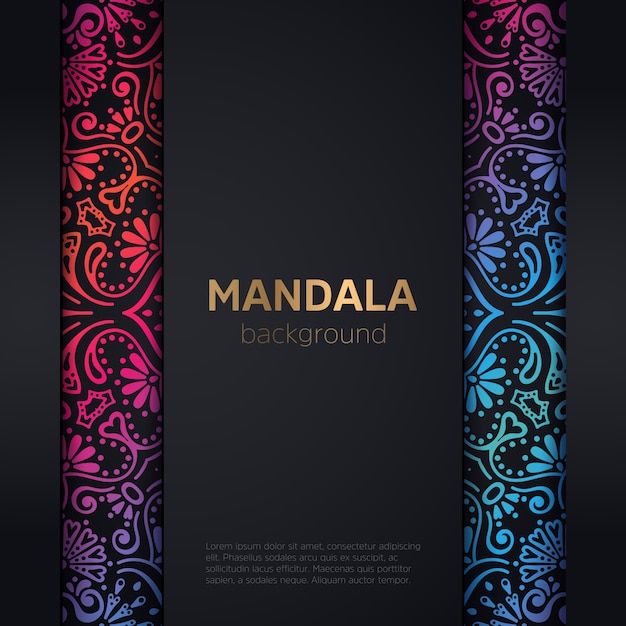 Invitation De Mariage De Luxe Avec Mandala