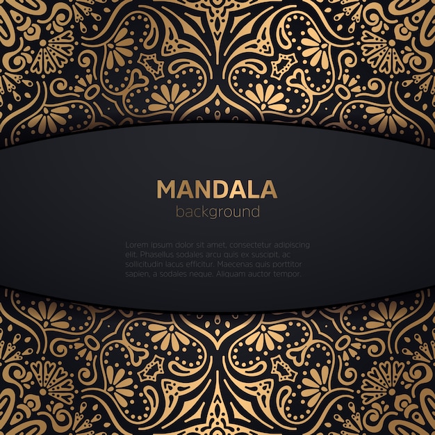 invitation de mariage de luxe avec mandala