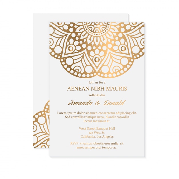 Invitation De Mariage De Luxe