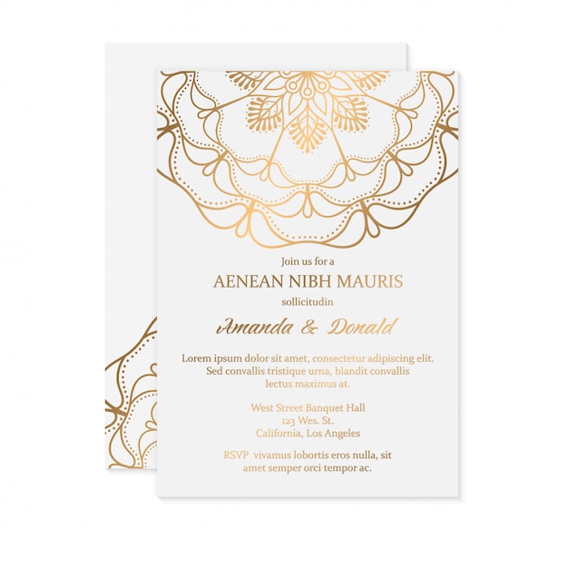 Invitation De Mariage De Luxe