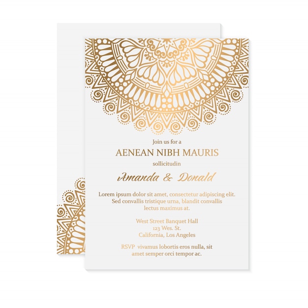 Invitation De Mariage De Luxe