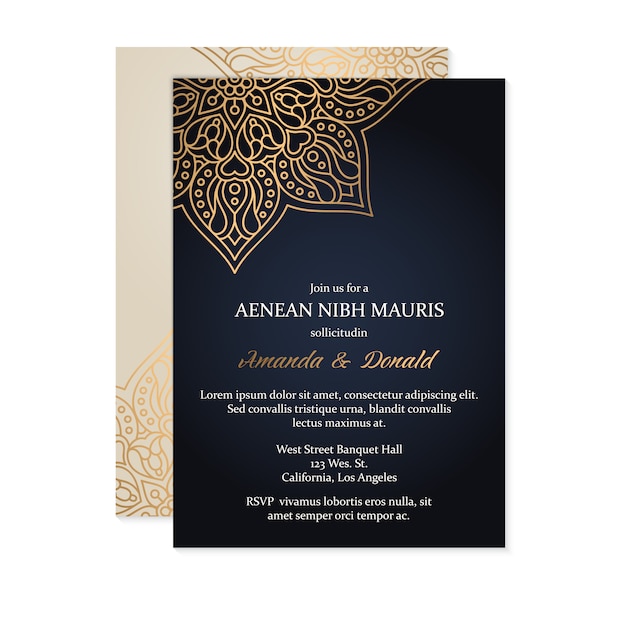 Invitation De Mariage De Luxe