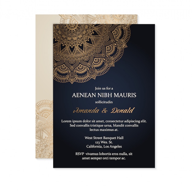 Invitation De Mariage De Luxe