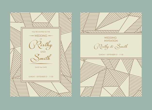 Invitation De Mariage De Luxe