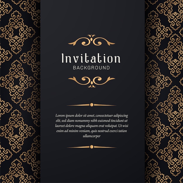 Invitation De Mariage Ornementale Avec Style élégant