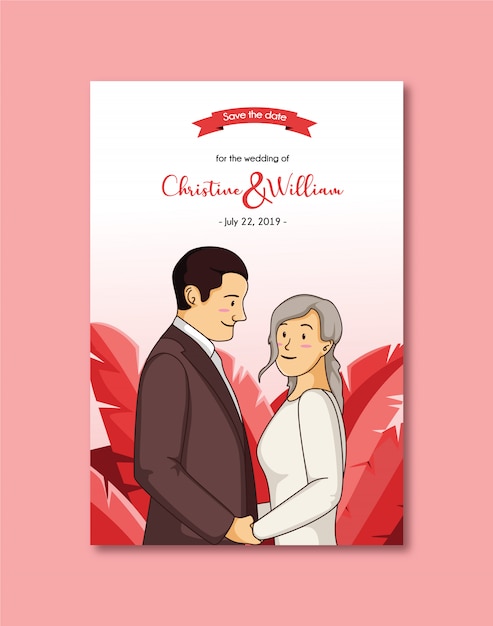 Invitation De Mariage Romantique