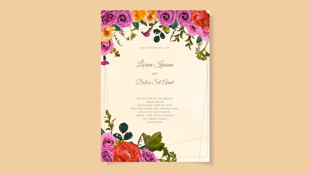 Invitation Pour Mariage Carte D'invitation De Mariage Fleur Save The Date Rsvp Card Merci