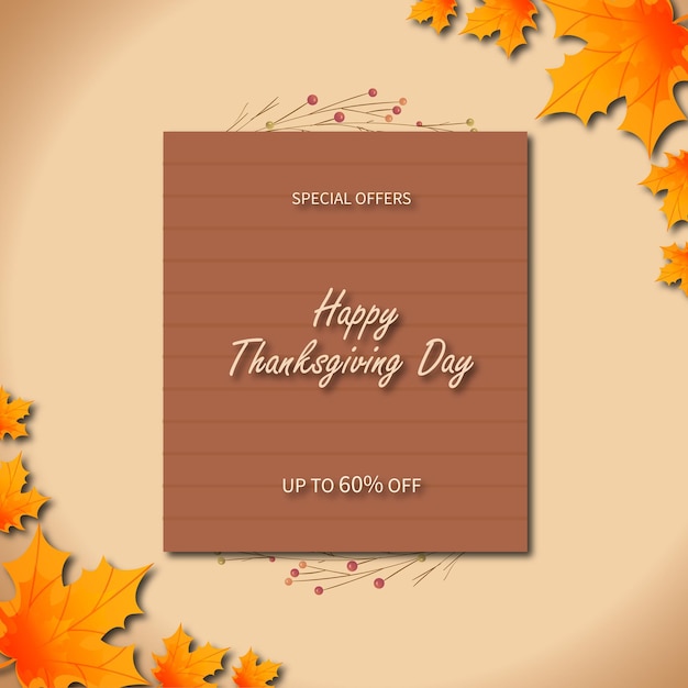 Invitation de Thanksgiving avec fond floral jour de Thanksgiving fond de Thanksgiving automne lea