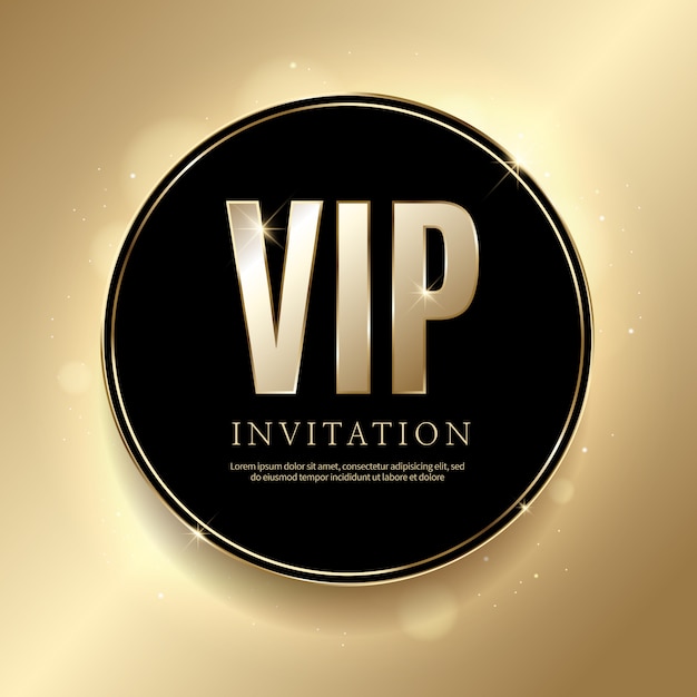 Invitations Vip De Luxe Et Arrière-plans De Coupon