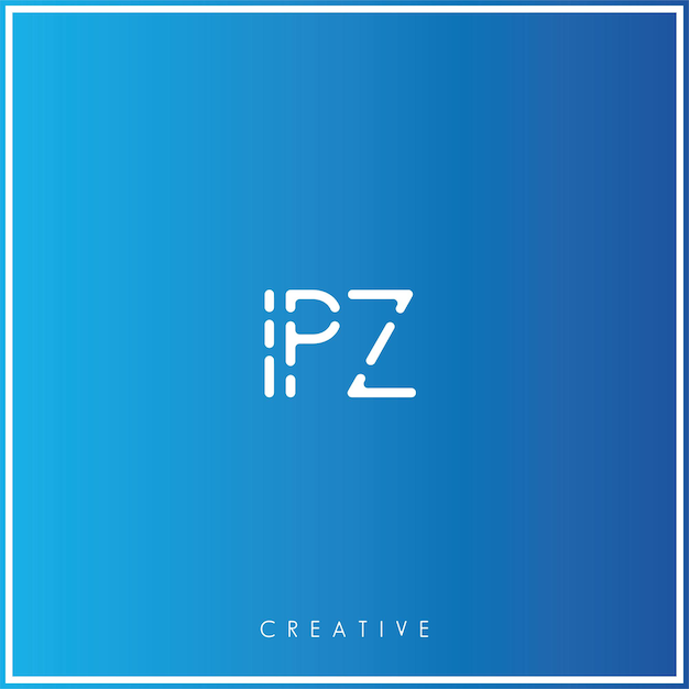 Vecteur ipz premium vector latter logo design logo créatif vector illustration logo créatif monogramme