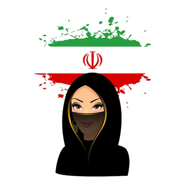 Vecteur l'iran proteste