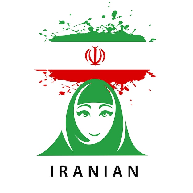 Vecteur l'iran proteste