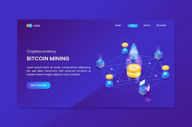 Isométrique des crypto-monnaies Bitcoin