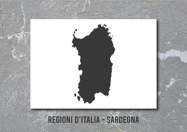 italia regioni sardaigne mappa