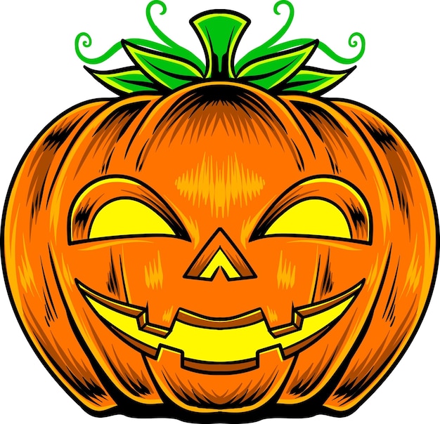 Jack O Lantern Illustration Avec Vecteur De Stock De Qualité Supérieure