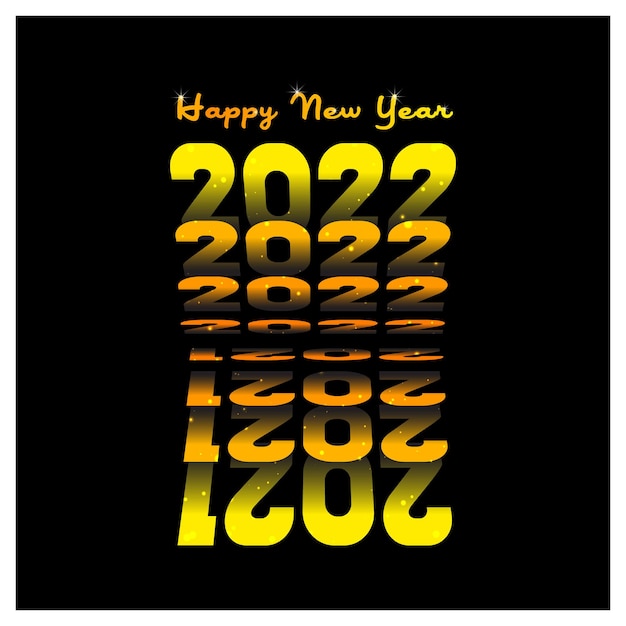 Jaune à Orange Dégradé Livre Flip Layered Style Portrait 2022 Happy New Year Background Abstract