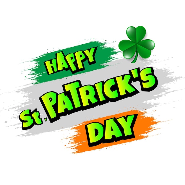 Vecteur je vous souhaite une joyeuse saint-patrick !