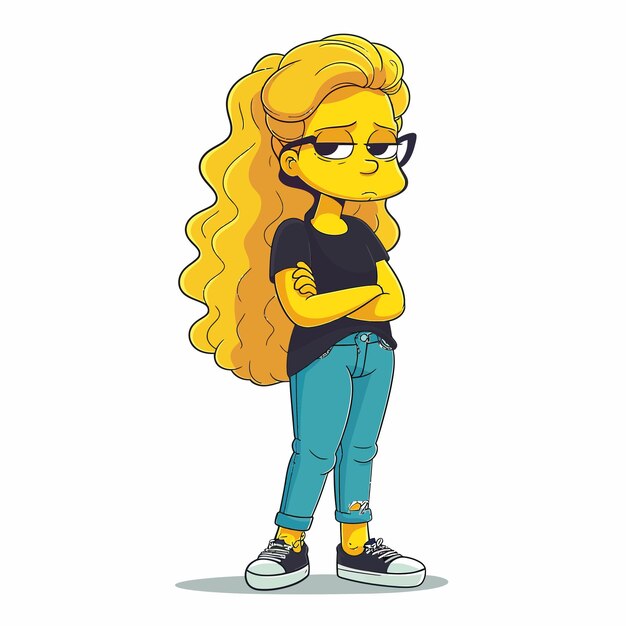 Vecteur jenda_simpson_cartoon_character_vector