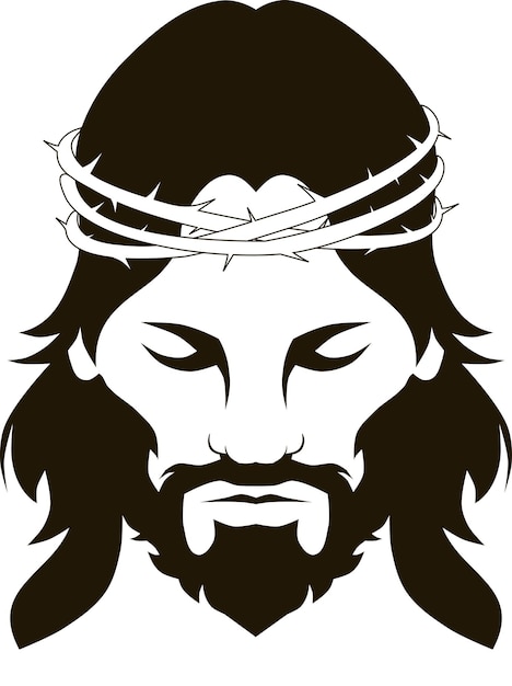 Jésus-Christ avec une couronne d'épines