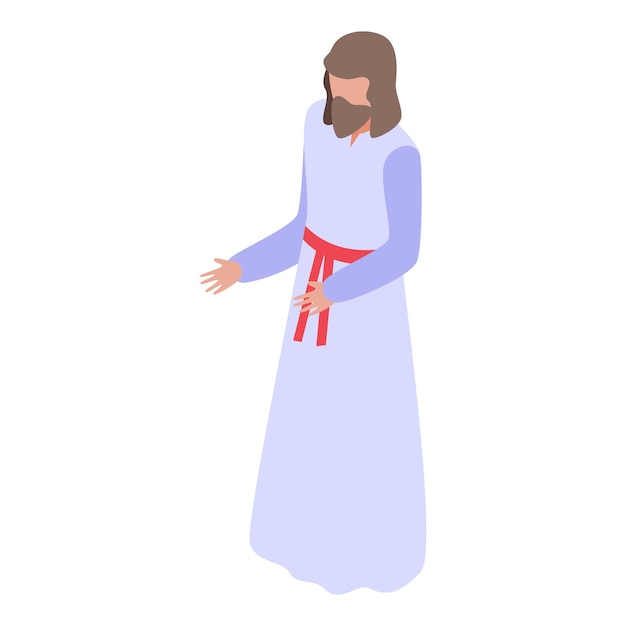 Jésus-Christ portant une tunique prêchant l'évangile