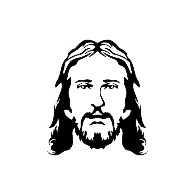 Jesus Face Silhouette Mature Mens Faces Moustache Barbe Et Longue