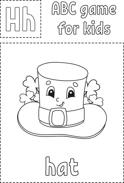 Jeu Abc Pour Les Enfants. Coloriage Alphabet.