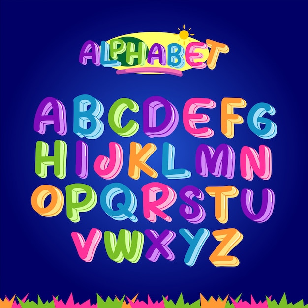 Jeu D'alphabet Coloré