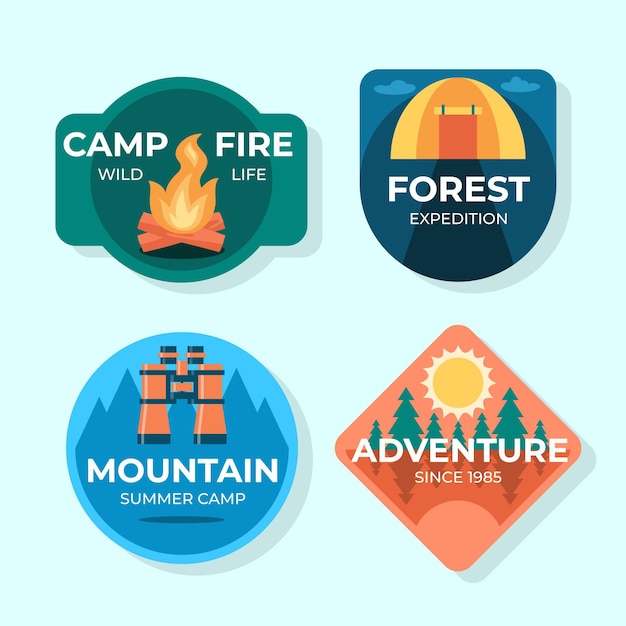 Jeu de badges aventure plat