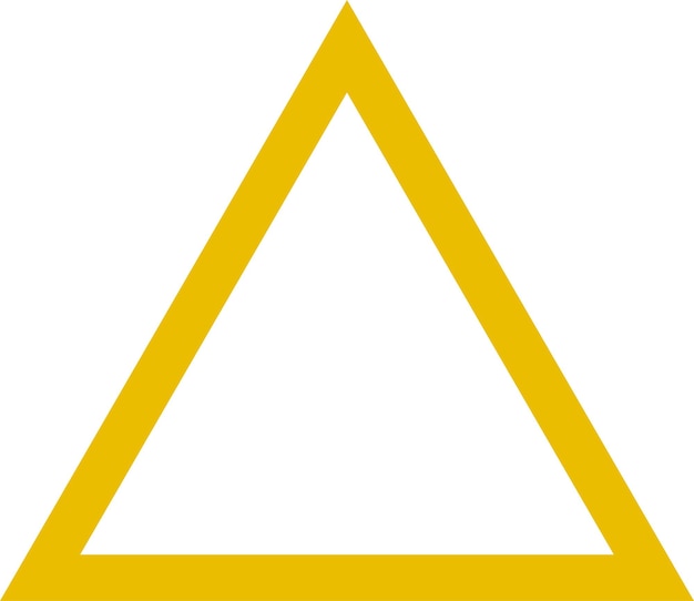 Vecteur jeu de calamars triangle symbole jaune illustration stock