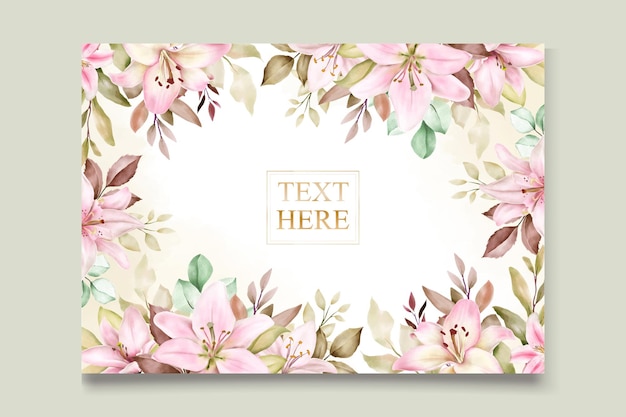 jeu de cartes d'invitation aquarelle fleur de lys