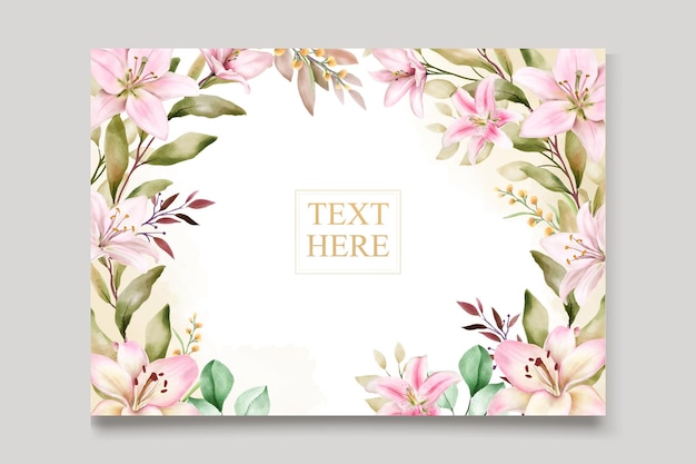 jeu de cartes d'invitation aquarelle fleur de lys