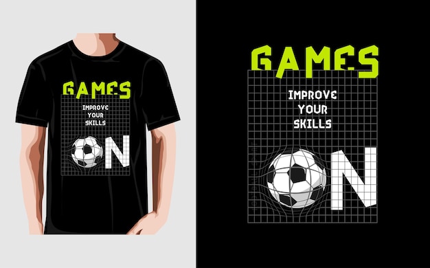 Jeu Sur, Conception De T-shirt Graphique De Football