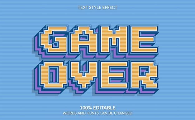 Jeu d'effet de texte modifiable sur le style de texte