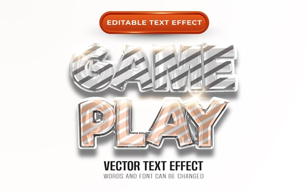 Jeu d'effet de texte modifiable