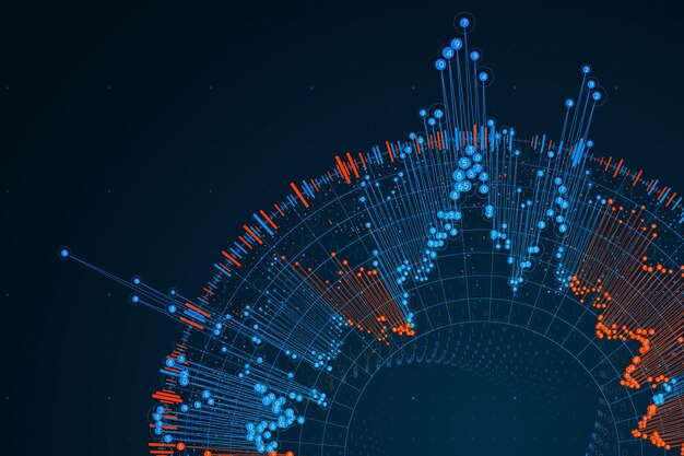 Vecteur jeu de graphiques circulaires de données