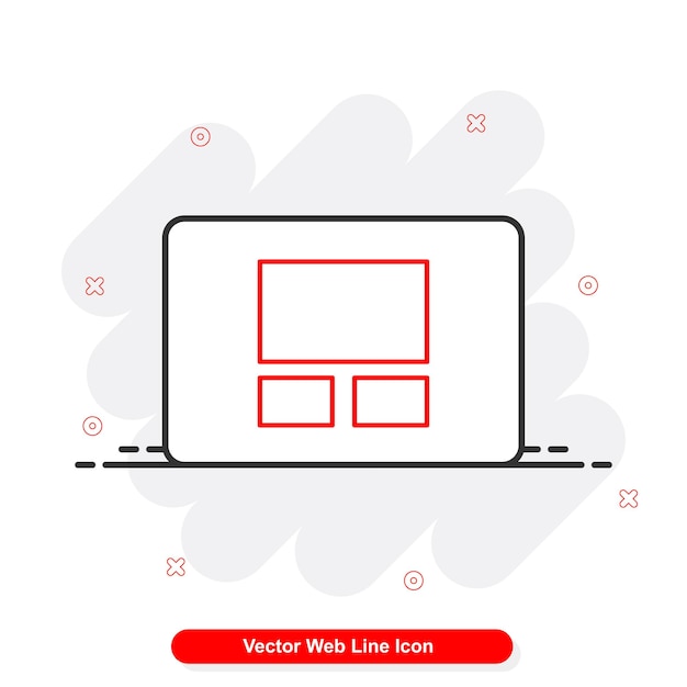 Vecteur jeu d'icônes de ligne vectorielle