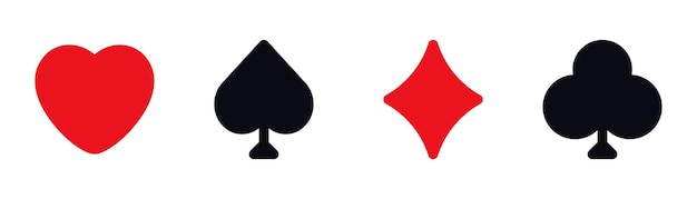 Un jeu d'icônes de poker.