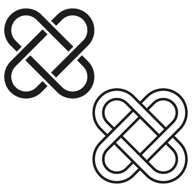 Jeu d'icônes de verrouillage Symbole d'interconnexion Combiner la collection de signes Illustration vectorielle EPS 10