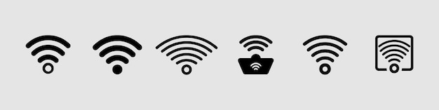 Jeu D'icônes Wifi