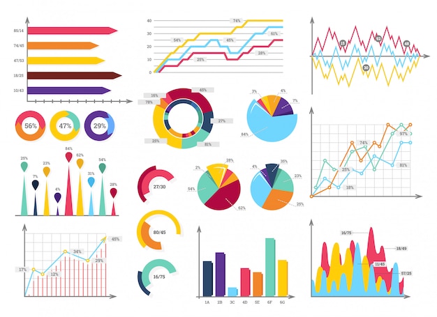 Vecteur jeu d'infographie