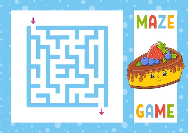 Jeu De Labyrinthe Carré Pour Enfants Puzzle Pour Enfants