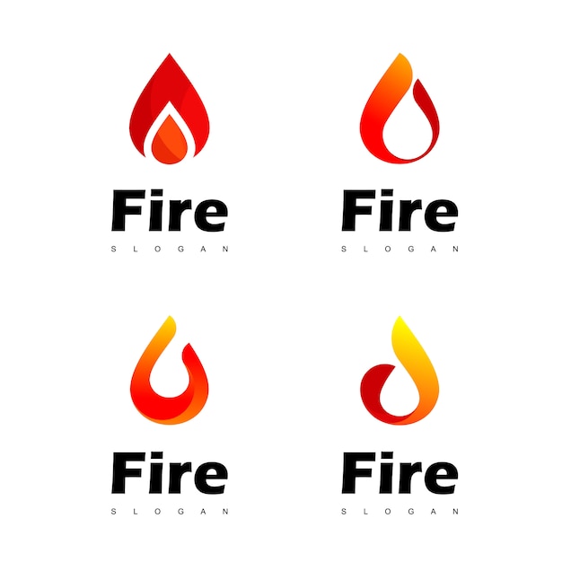 Jeu De Logo De Feu