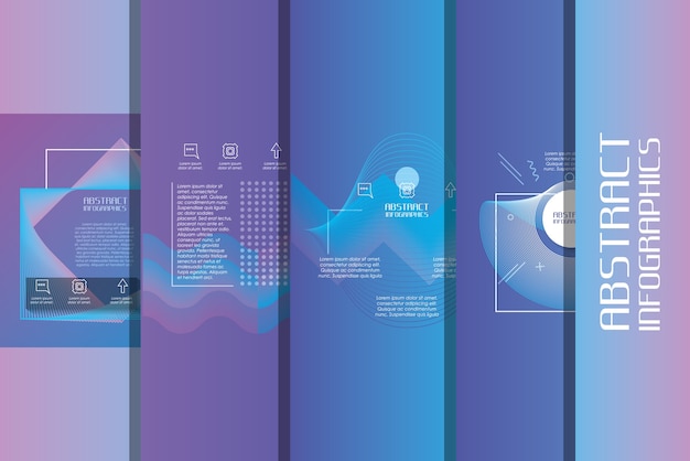 Jeu De Modèles Infographique Avec Figures Géométriques